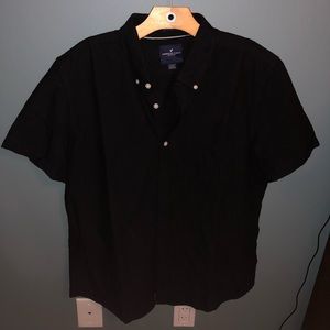 american eagle short sleeve button down